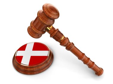 tahta tokmak ve Danimarka bayrağı