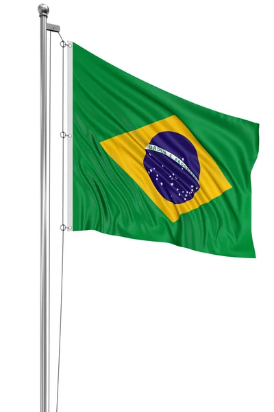 Brazília zászlaja — Stock Fotó