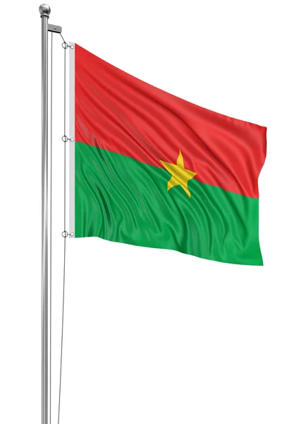 Vlajka Burkiny Faso — Stock fotografie