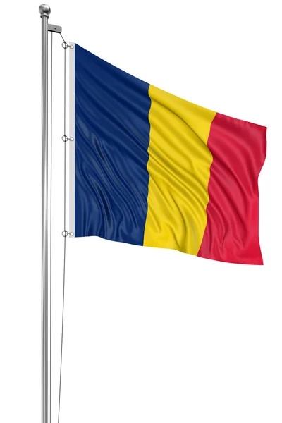 Čadská vlajka — Stock fotografie
