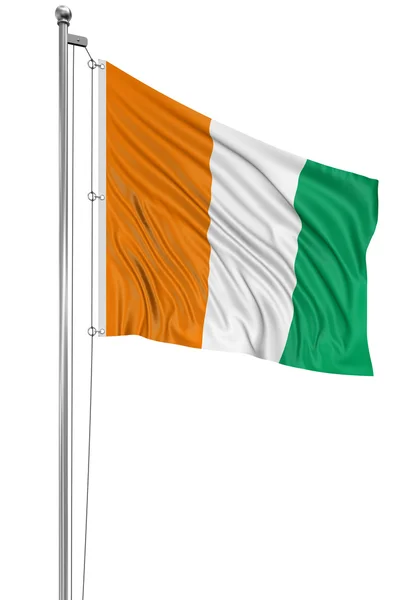 Bandeira de cote d 'ivoire — Fotografia de Stock