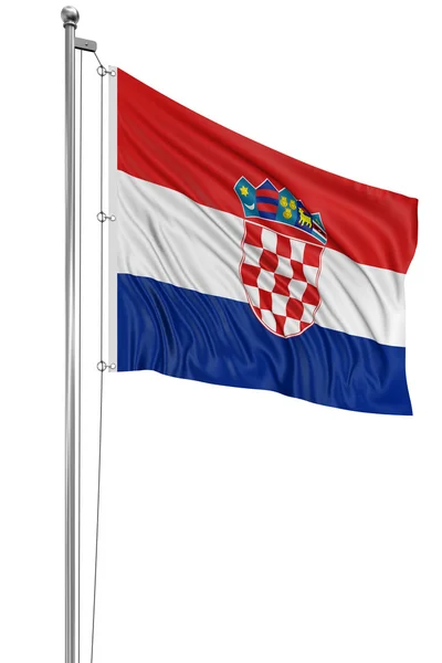Kroatian lippu — kuvapankkivalokuva