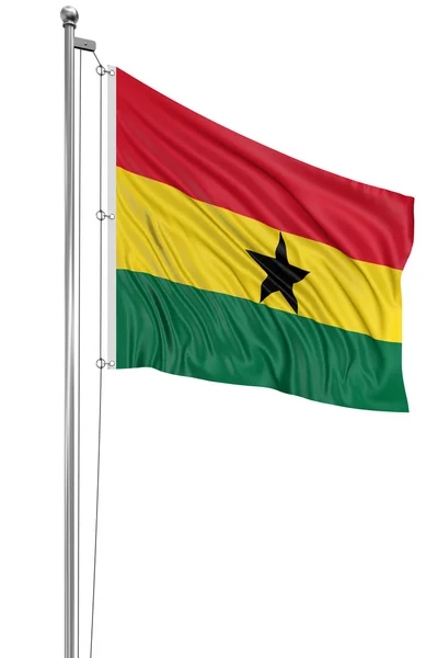 Ghanská vlajka — Stock fotografie