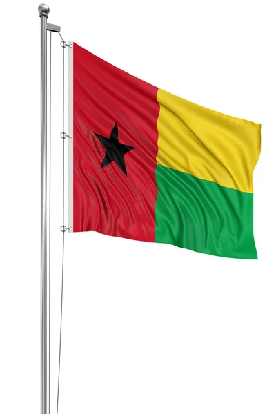 Vlag van Guinee-Bissau — Stockfoto