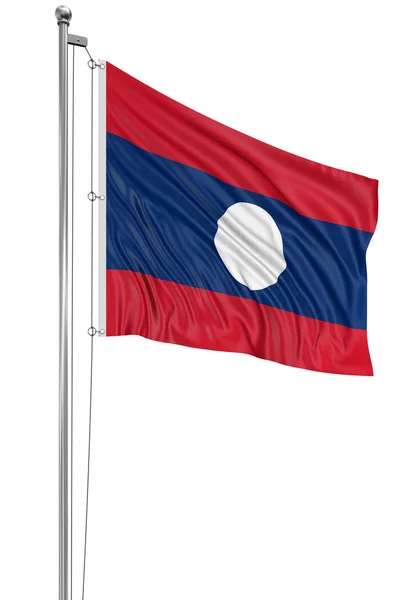 Bandeira do laos — Fotografia de Stock