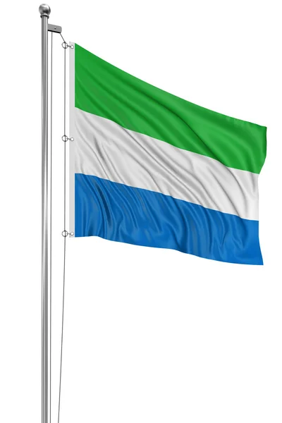 Vlag van Sierra Leone — Stockfoto