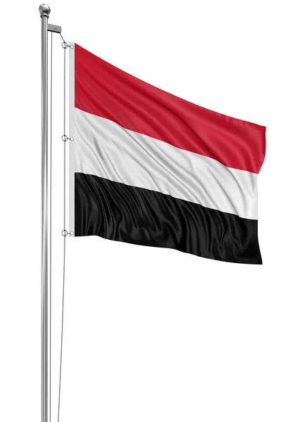 Yemen Nationalt flag - Stock-foto