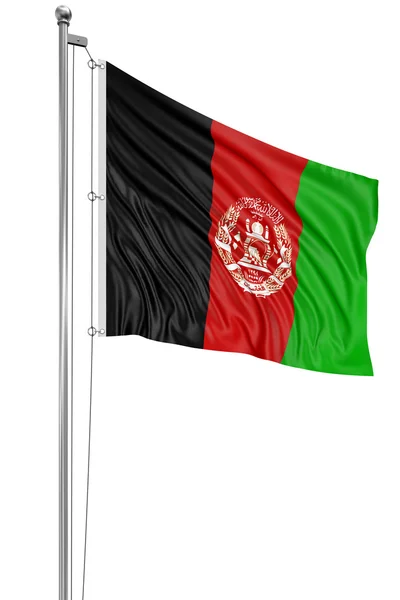 Afghanistan wavy flag — Stock Photo, Image