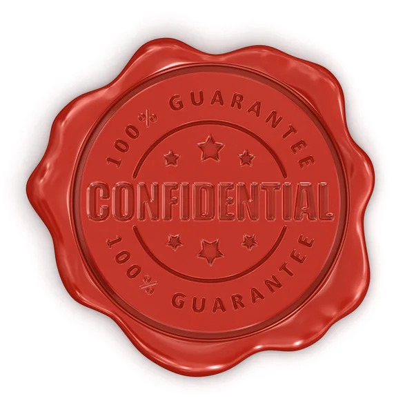 Wax Stamp Confidential — Stock Photo, Image