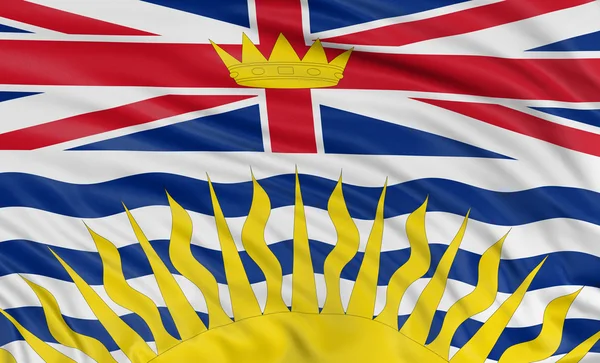 Bandeira da Colômbia Britânica — Fotografia de Stock