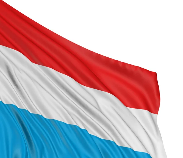 Luxembourgs flag - Stock-foto