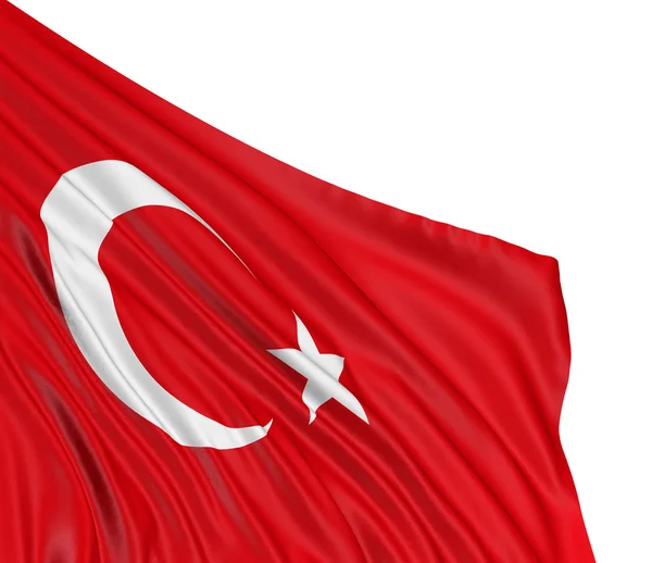 Turkiets flagga — Stockfoto