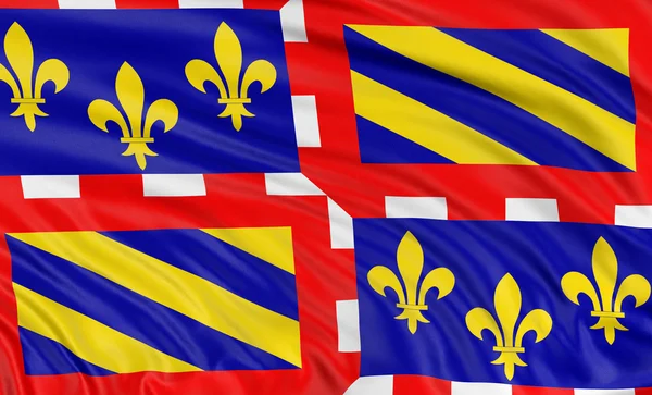 Vlajka Burgundská — Stock fotografie
