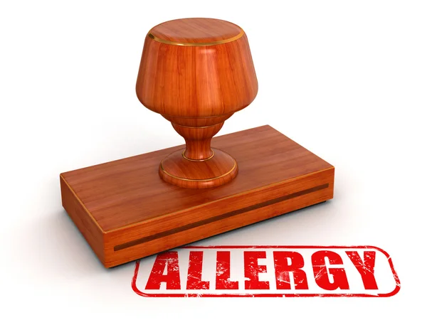 Rubber Stamp allergy — Stock Photo, Image