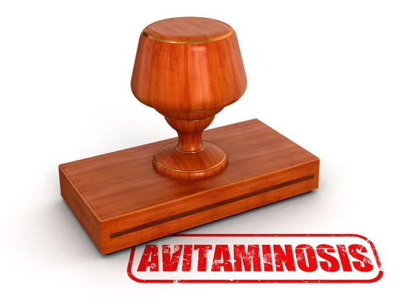 Rubber Stamp Avitaminosis — Stock Photo, Image