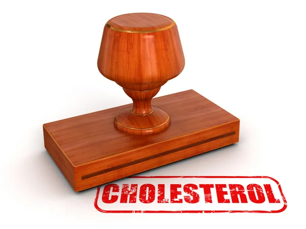 Rubber Stamp Cholosterol — Stock Photo, Image