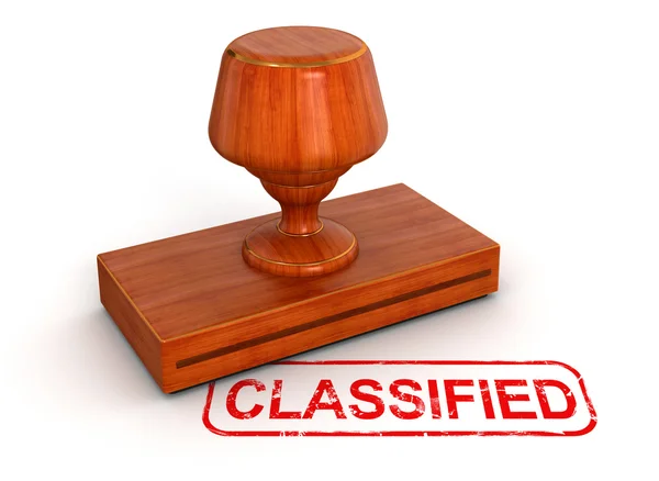 Classified stamp — Stock Photo, Image