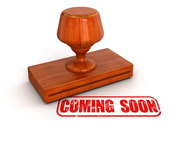 Rubber Stamp Coming soon — Stock Photo, Image
