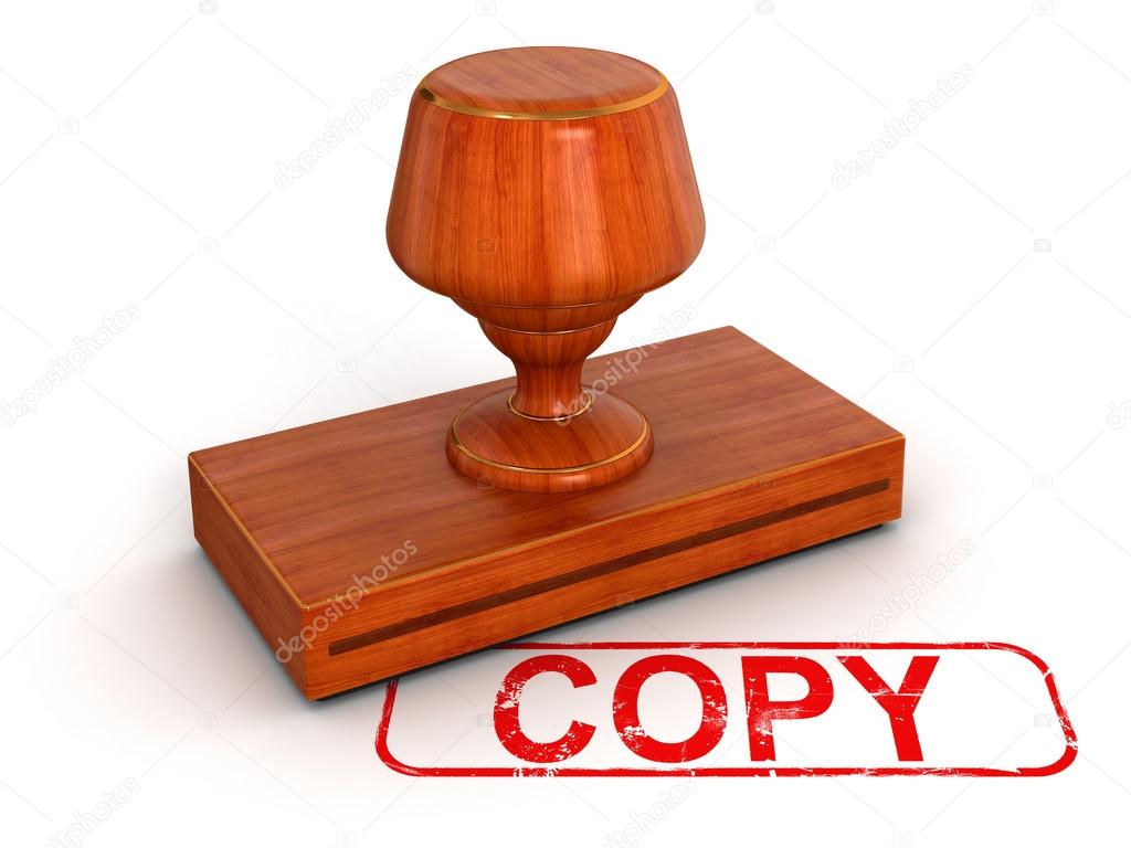 Copy red stamp