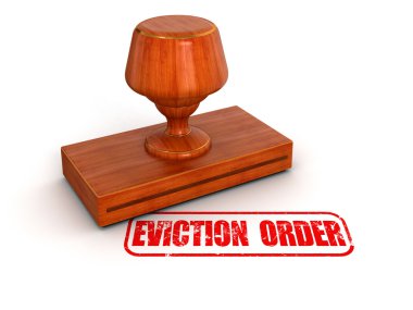 Eviction order stamp clipart