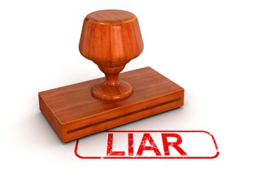 LIAR Rubber Stamp clipart