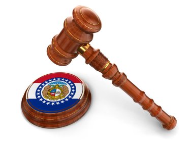 missouri bayrak ile tahta tokmak