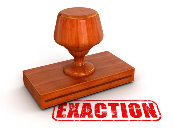 Exaction stamp — Stock Photo, Image