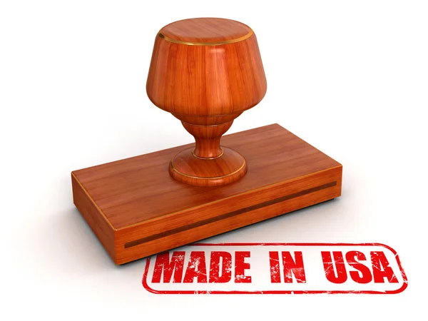 Rubber Stamp Made in USA — Stock Photo, Image