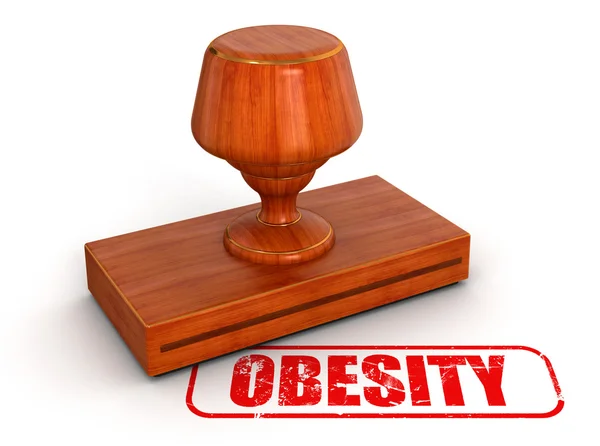 Obesity stamp — Stock Photo, Image