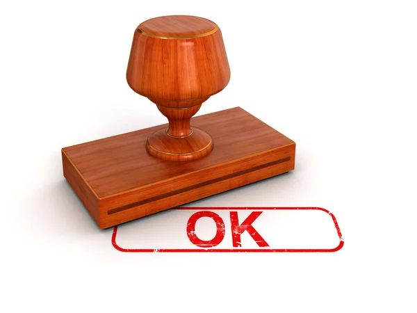 OK sigillo — Foto Stock