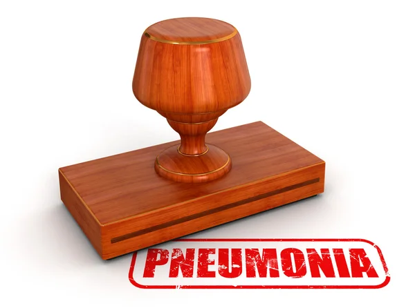 Timbro polmonite — Foto Stock