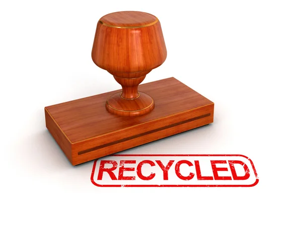 Recycled stamp — Stock Photo, Image