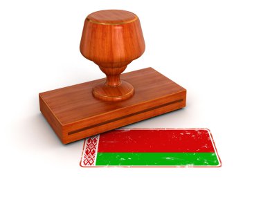 lastik damga Beyaz Rusya bayrağı