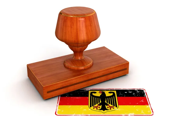 Прапор Німеччини штамп — стокове фото
