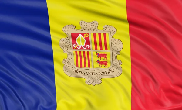 Andorra-flagge — Stockfoto