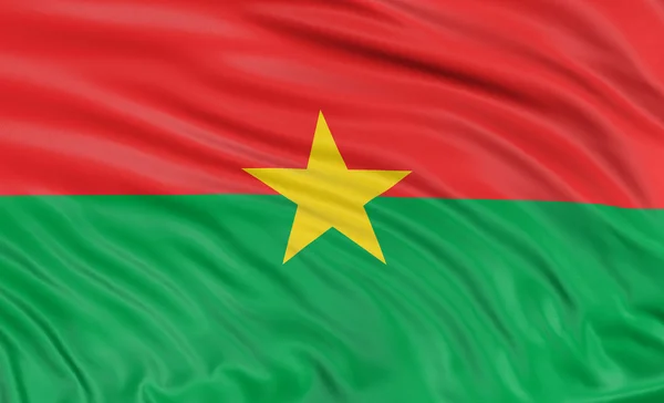 Burkinafahne — Stockfoto