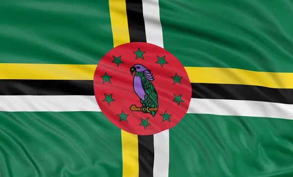 Dominika vlajka — Stock fotografie