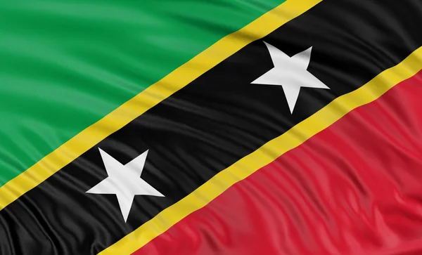 Bandiera Saint Kitts e Nevis — Foto Stock