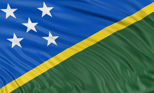 Salomonöarnas flagga — Stockfoto