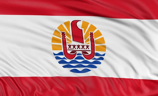 Franska Polynesiens flagga — Stockfoto