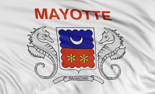 Flag of Departmental Collectivity of Mayotte — Stock Photo, Image