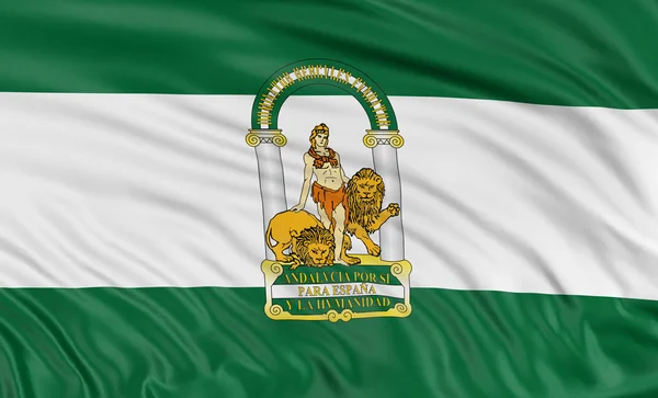 Flagge von Andalusien — Stockfoto