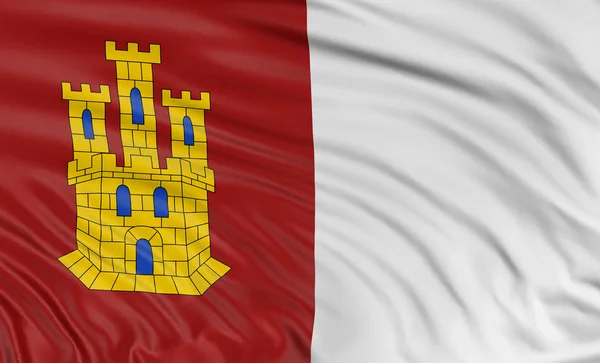 Flag of Castile-La Mancha — Stock Photo, Image