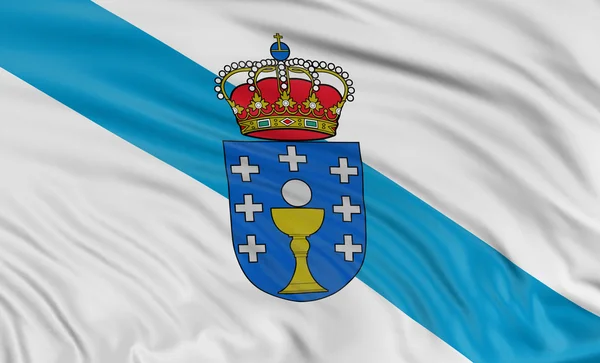 Flag of Galicia — Stock Photo, Image