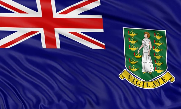 Vlajka Britských Panenských ostrovů — Stock fotografie