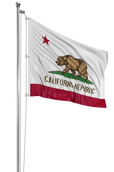 Waving Flag of USA state California — Stock Photo, Image