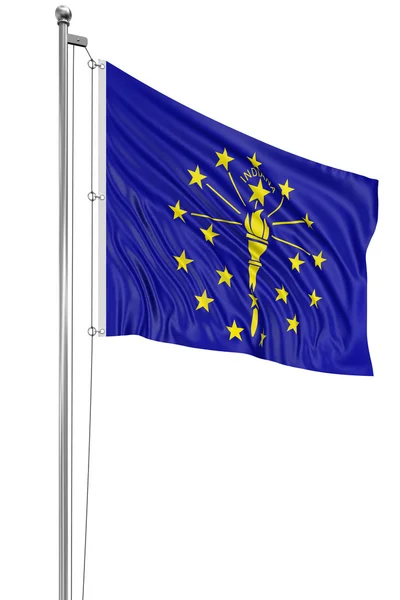Flaga stanowa Indiany — Zdjęcie stockowe