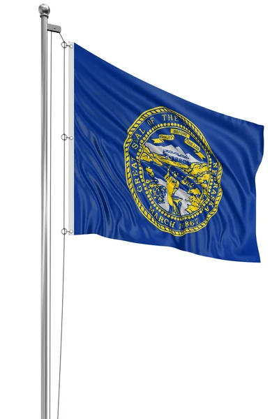 Viftande flagga usa delstaten nebraska — Stockfoto