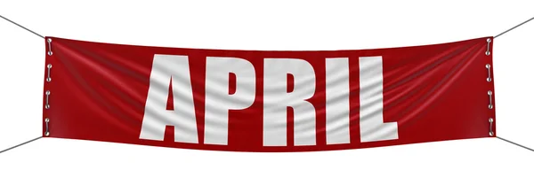 April banner (urklippsbana ingår) — Stockfoto