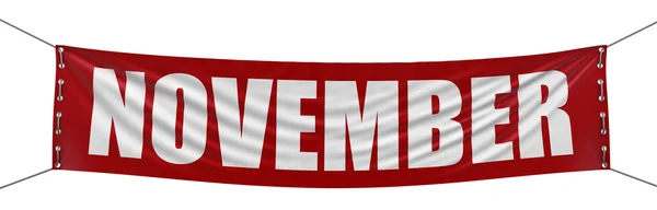 November banner (uitknippad opgenomen) — Stockfoto